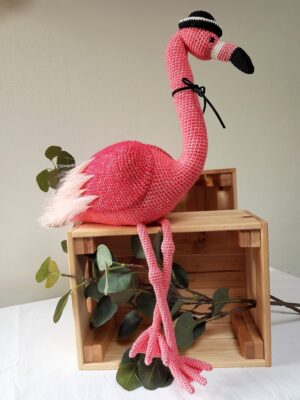 Opskrift på hæklet Flamingo